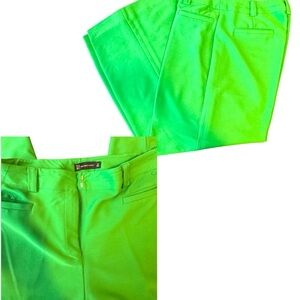 New York & Company Bright Green Wide Leg Pants